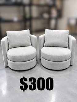 Thomasville Davos Swivel Chairs (2)