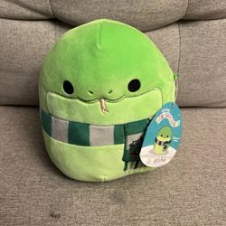 Squishmallows 8” Harry Potter Slytherin Hogwarts House Scarf Snake Plush W Tag