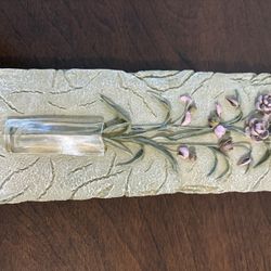 Floral Plaque Wall Decor