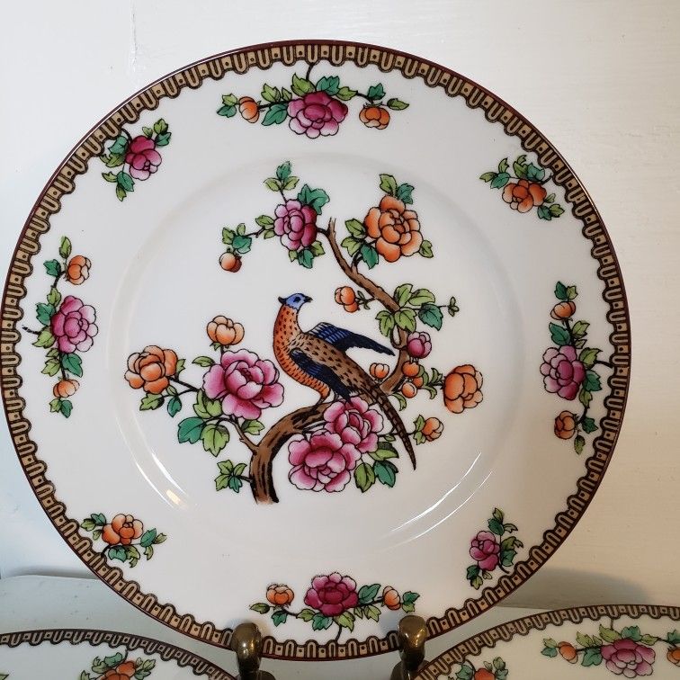 Set of 4 Czech Porcelain Salad Plates