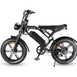 New! Electric Bike, 1000w, 48v, 15ah Battery, 20in Fat Tires, 30mph, Twist Throttle 
