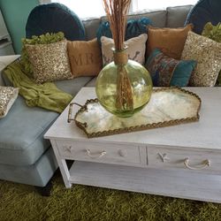 CUTE BEACH BLUE SMALL SECTIONAL AT PICKY PINCHERS 801 TURNER ST CLEARWATER OPEN TODAY 12-6 FREE DELIVERY