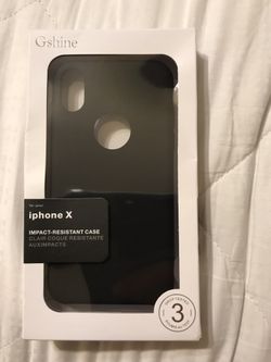 Black IPhone X case