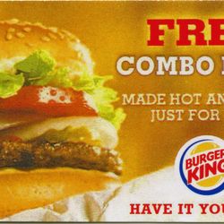 20 Fast Food Free Meal Cards, 14 Choices, Free Shipping, Purchase On EBay