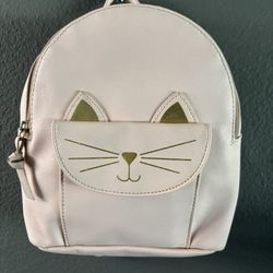 Pastel Pink Cat Backpack
