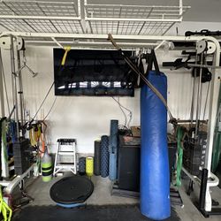 Gym Pull Up Bar With Pulley Crossover 
