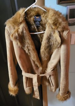 Very Nice Soft Leather fir  Lined  Coat