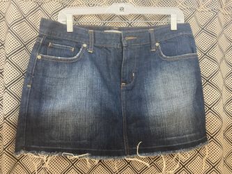 Ripped Jean Skirt - Size 8