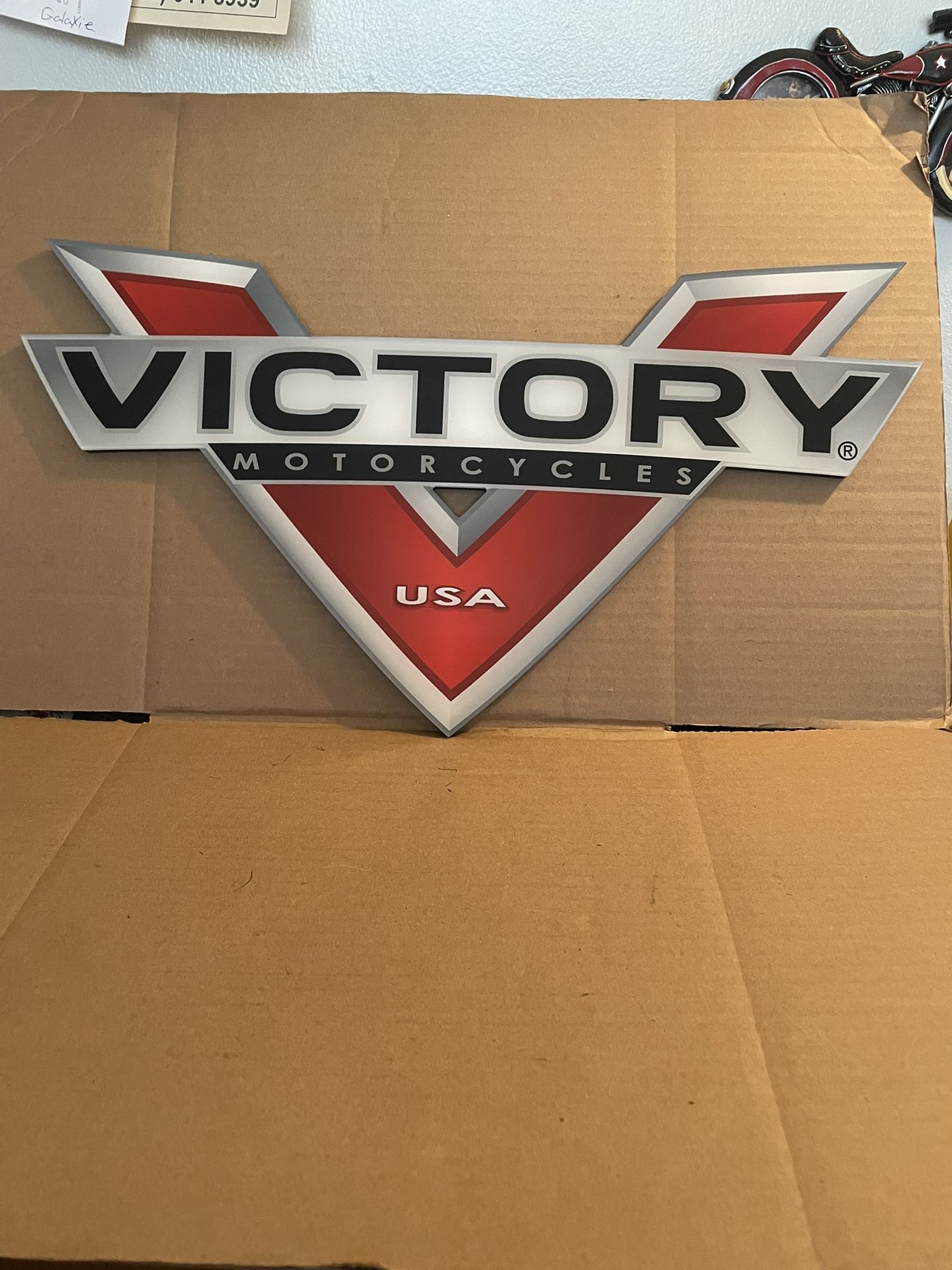 Victory Motorcycle Sign
