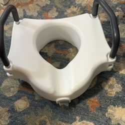 Raised Toilet Seat with Handles