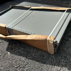 GREY METAL SHELVES  PARTS / NEW IN BOX