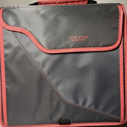 Five Star 3 inch Sewn Zipper Binder & Removable Padded Case -