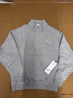 Alo Quarter-Zip Sweatshirt Gray