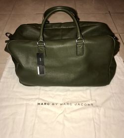 MARK JACOB'S LEATHER TRAVEL BAG