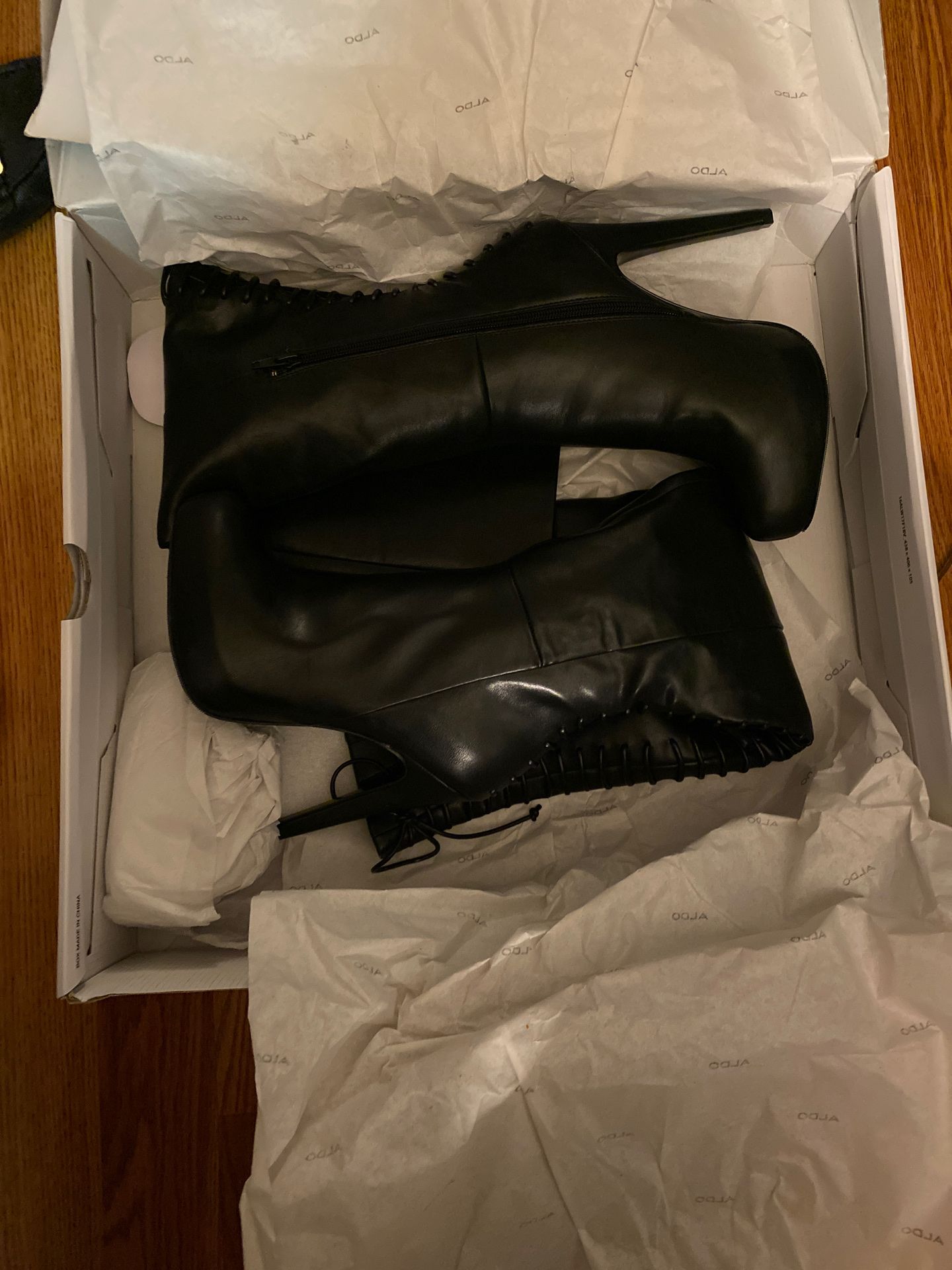 Aldo high heel black boots