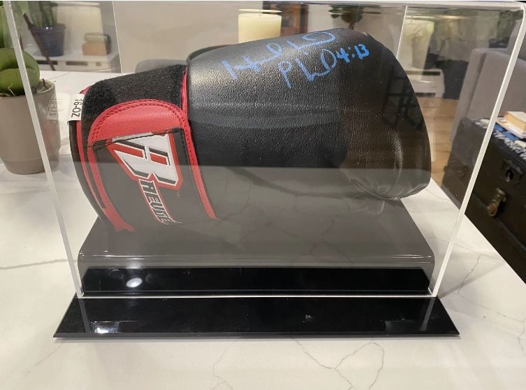 Signed Evander Holyfield Boxing Glove