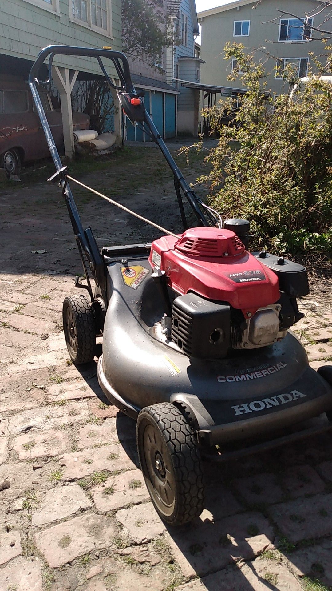 Honda hrc216 hydro static commercial mower