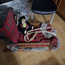 Vintage minnie mouse toddler sled no