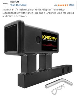 Hitch extension rise