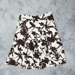 Women’s Brown H&M flower skirt size 6