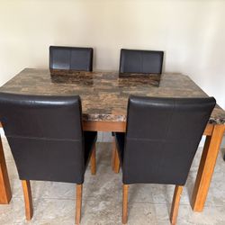 5 Piece Dining Table Set 