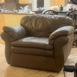 Oversized Leather Chair