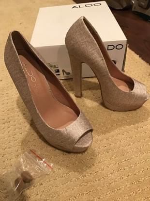 Women's Heels, βAldo Hush,β Champagne, Size 6 (36B)