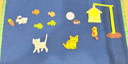 Pet Shop animals felt set-NEW - play, classroom, teacher, daycare, imagination, cat, dog, dress up