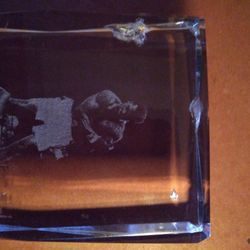 3D Laser Engraved Muhammad Ali Standing Over Sonny Liston For The Heavyweight Championship Belt