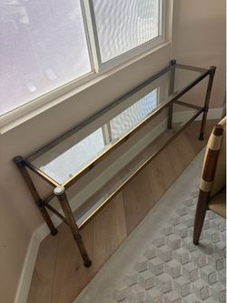 Brass / Glass buffet style table