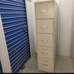 Metal File Cabinet Letter Size With Key By Hon Co 