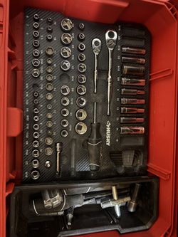 Husky Master Socket Set & Ratchet Tool Kit with Case