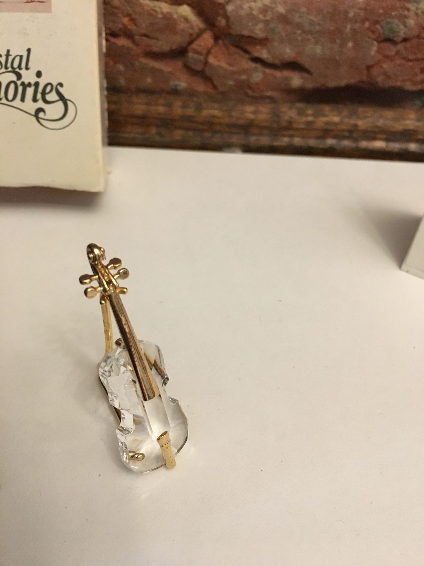 SWAROVSKI Crystal Memories Violin with stand