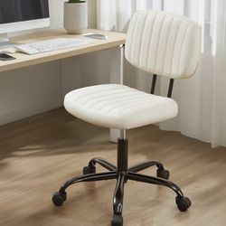 Beige/White Computer Chair 
