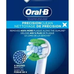 (NEW) Oral-B Precision Clean X-Filament Replacement Brush Heads 5-Pack 