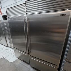 72" SUB ZERO BUILT IN BOTTOM FREEZER STAINLESS STEEL 