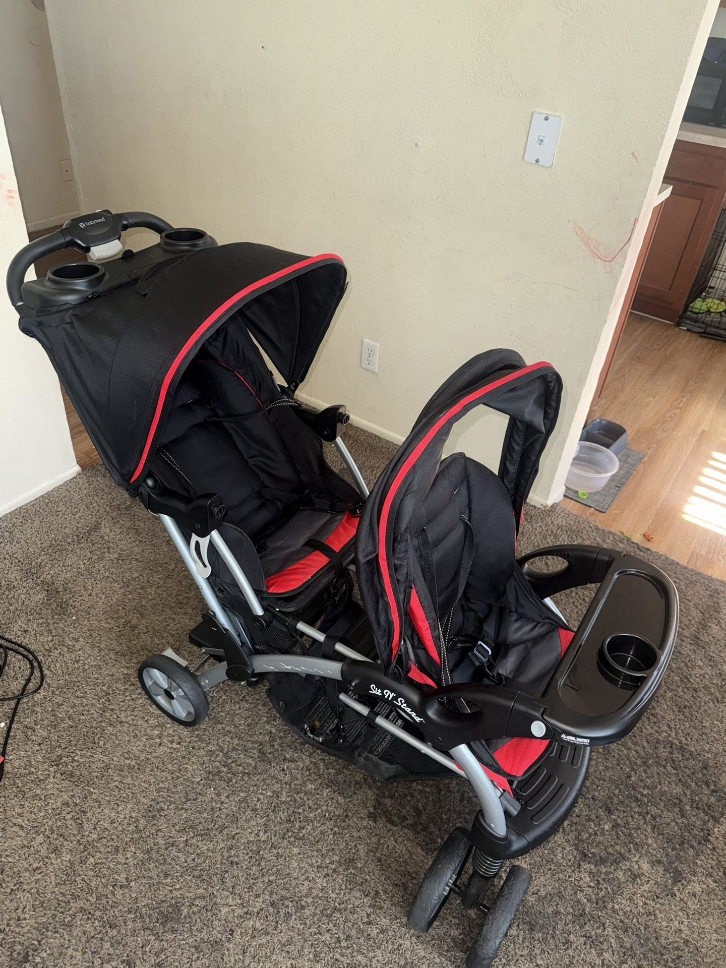 Baby Trend Sit N’ Stand Double Stroller — Excellent Condition