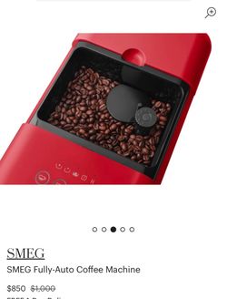 Smeg Fully-Auto Coffee Machine Red