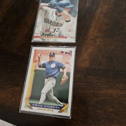 Omar Vizquel Seattle Mariners Baseball Cards Lot 