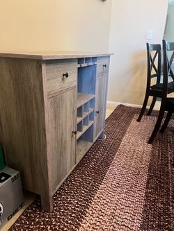 Solid Wood Wine Cabinet