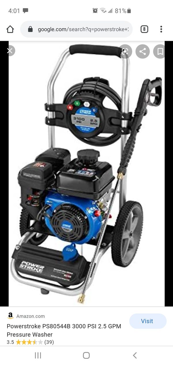 Power stroke 3100 psi 2 5 gpm power washer for Sale in Westminster, CA OfferUp
