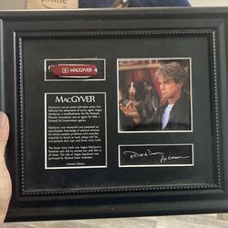 Framed MacGyver limited edition signed by Richard Dean Anderson