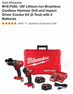 Milwaukee Hammer drill set