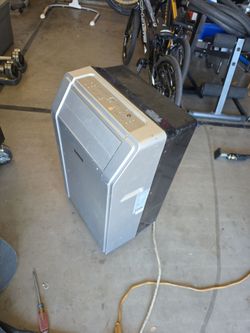 silver Everstar portable air conditioner unit with a digital control panel