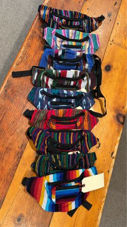 Waist Packs - Colorful Assortment, 100% Cotton, Made in Guatemala, $15 each