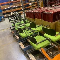 Beautiful  Commercial  Chairs... Green Orange Blue AQUA  Off White