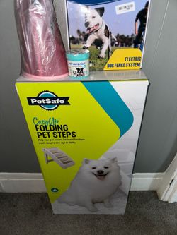 Folding Pet Steps & Electric Fence Doggy Bundle!