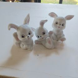 Vintage Homco1458 Bunnies