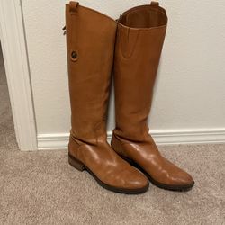 Sam Edelman Womens Penny Classic Equestrian Boot - Brown Leather, Size 8 Womens