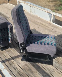 Two RV/shuttle seats heavy duty collapsible made in USA